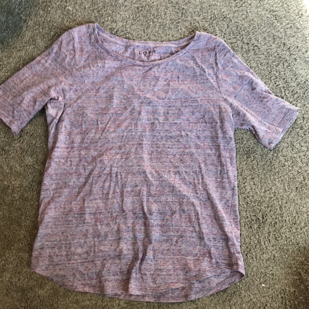 Purple Loft elbow t shirt.
